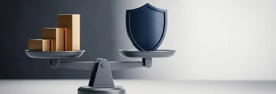 Concept d'investissement en unités de compte alliant performance et gestion du risque en assurance vie